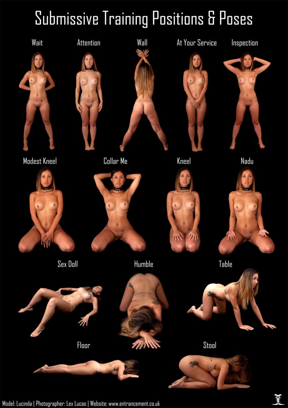 BDSM poses and their names