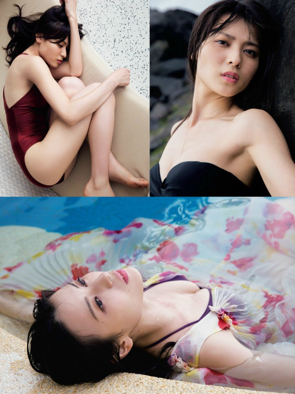 Asian beauties in a bikini