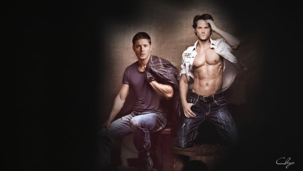 Jensen Ackles and Jared Padaleki torso