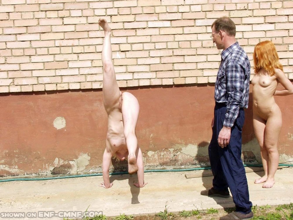 Girls without clothes in public