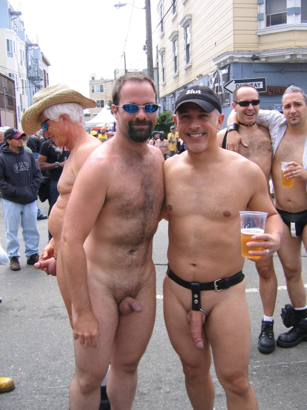 Dressed and undressed man
