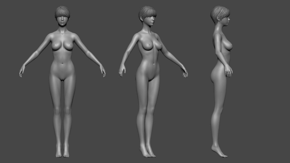 Female nudity reference