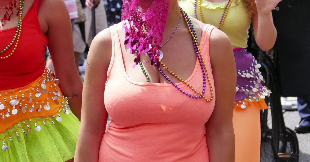 Big boobs at the festival