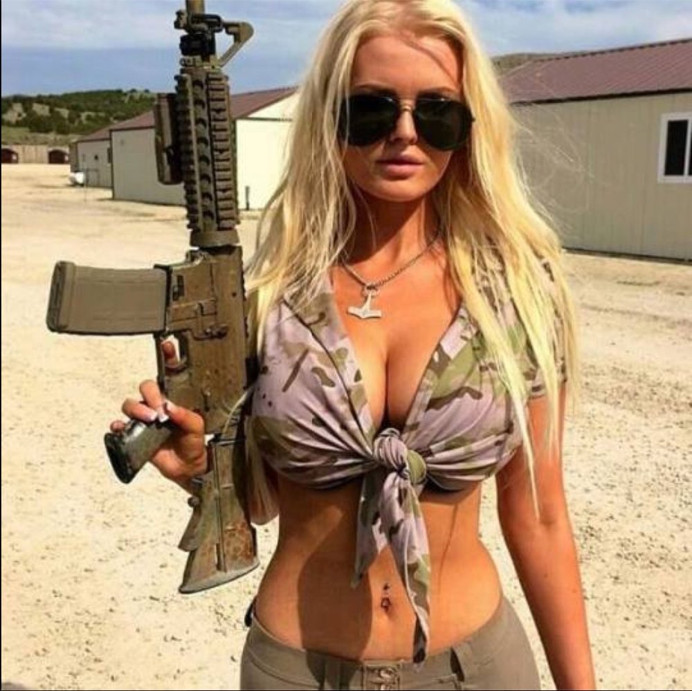 Girl Bikini Militari