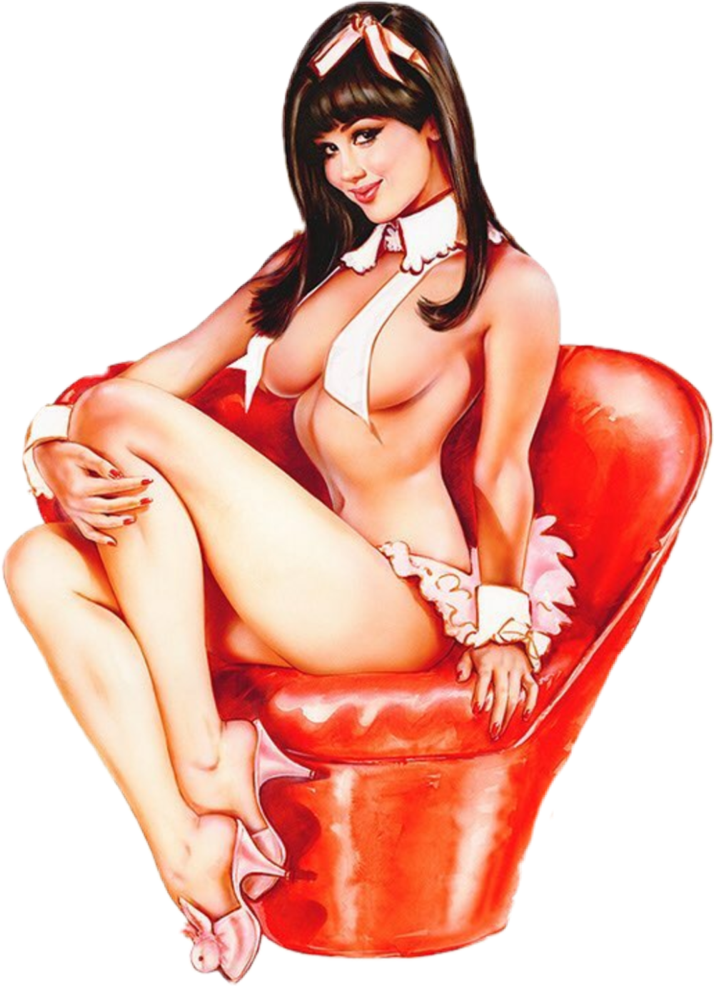 Naked cartoon women