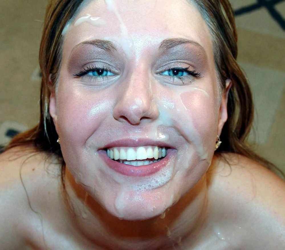 Cum on the face of Bukkaka