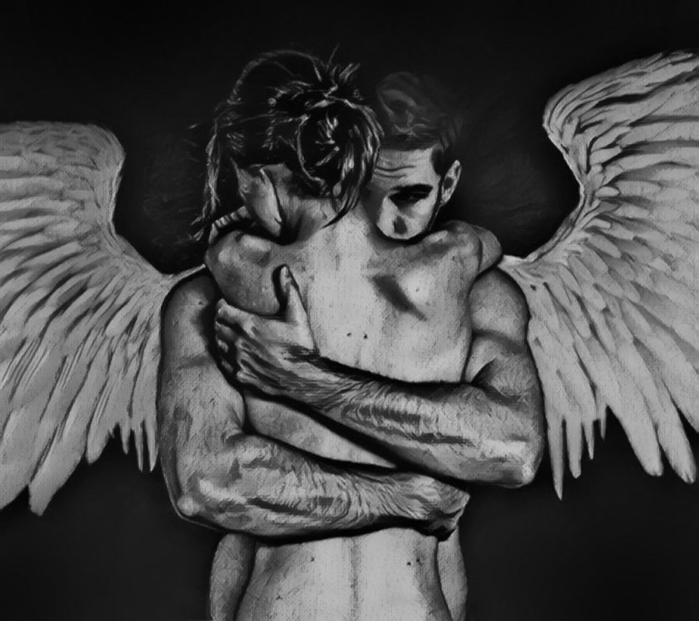 Woman with wings