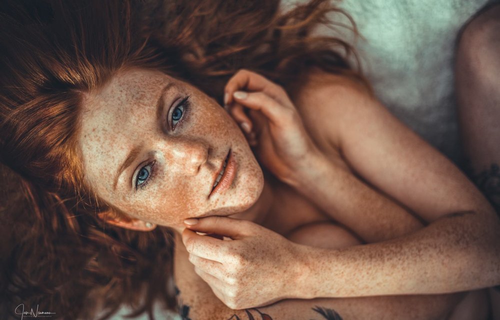 Beautiful boobs with freckles