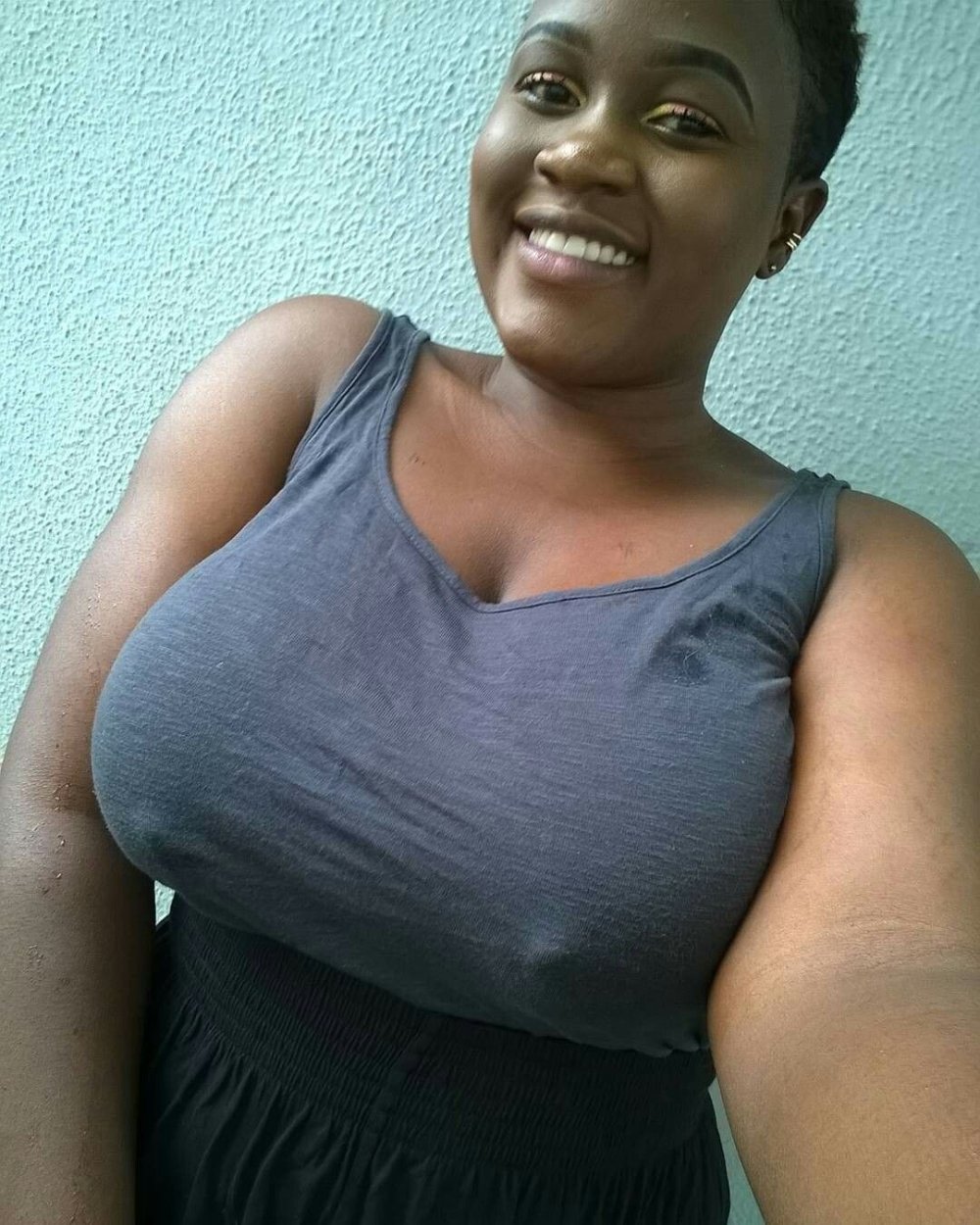 Fat black woman. Nipples