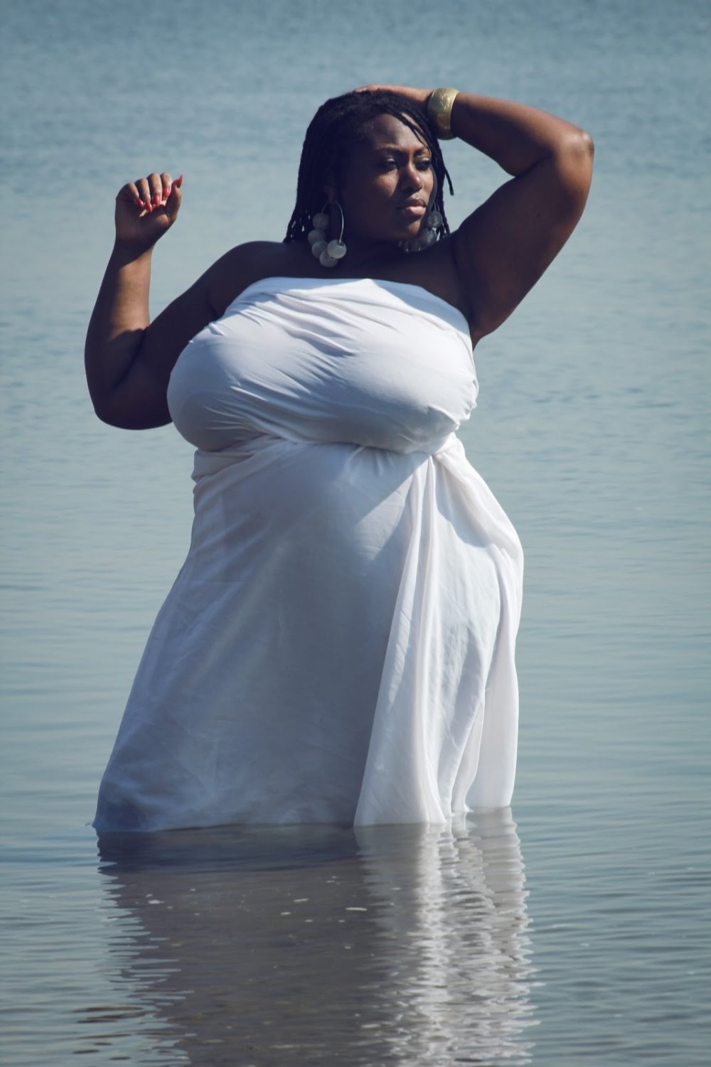 Big natural boobs +with a black man