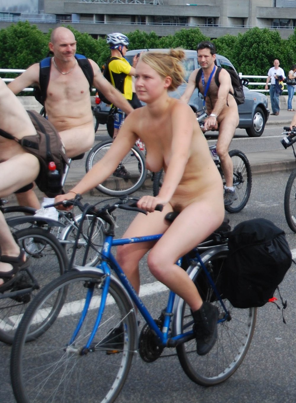 Bonnie Tawny and Ginger World Naked Bike Ride Cambridge 2019