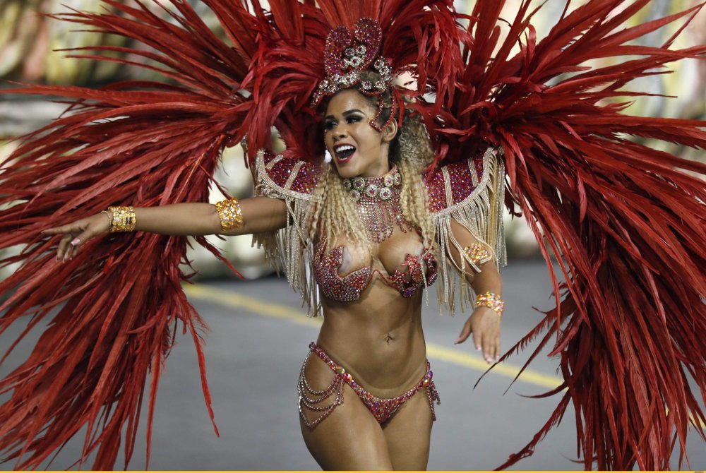 Samba dancers Carnival in Rio