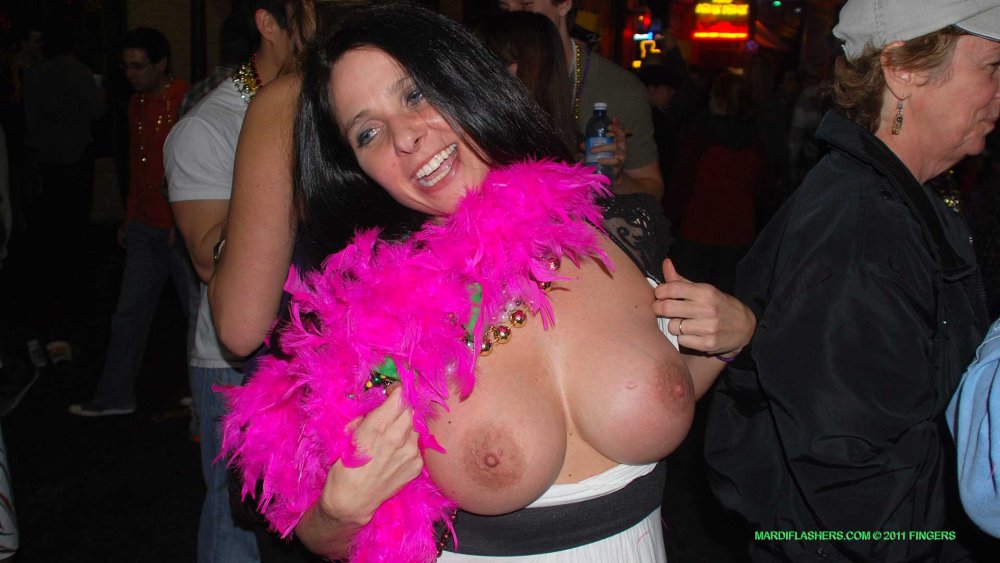 Big boobs at the festival