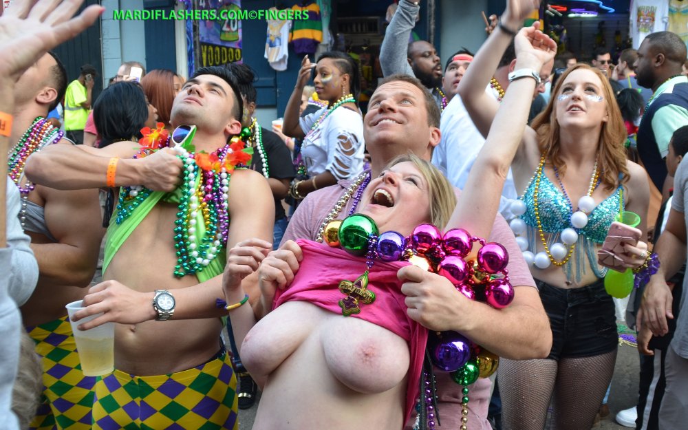 Parade in New Orleans Tits