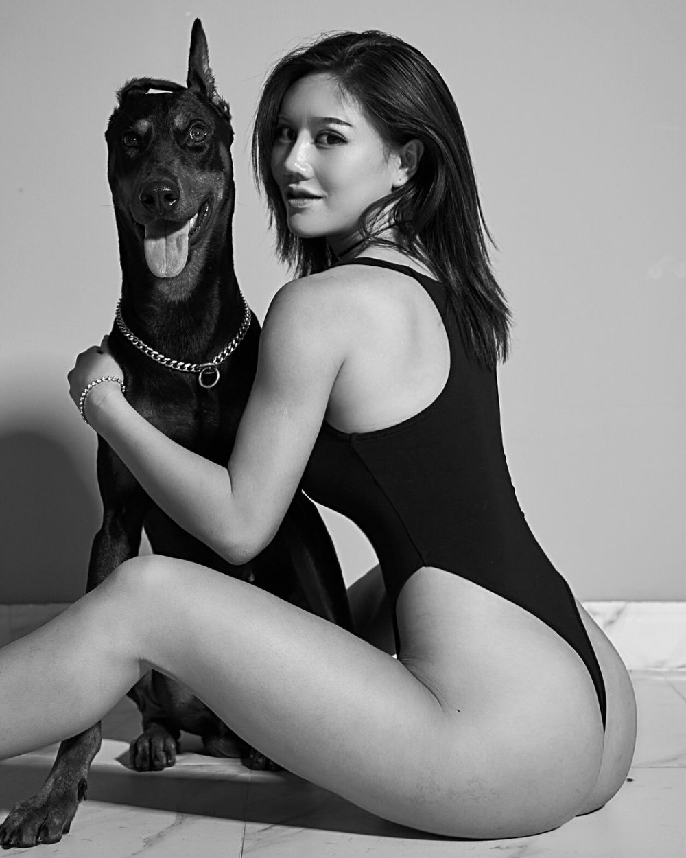 Maria Erich in a swimsuit