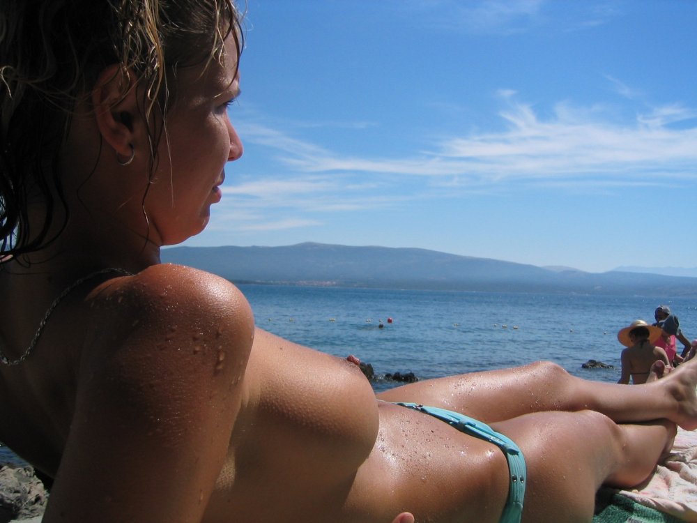 Family nude on the Black Sea