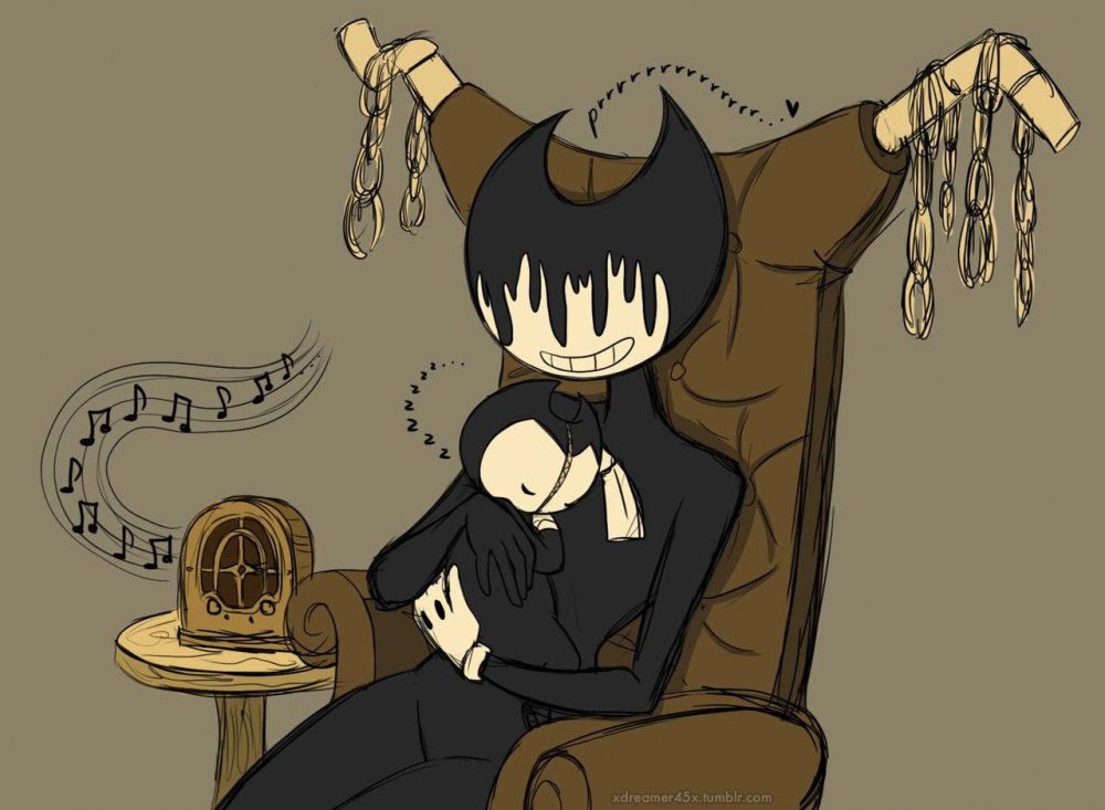 Bendy and Henry Kiss
