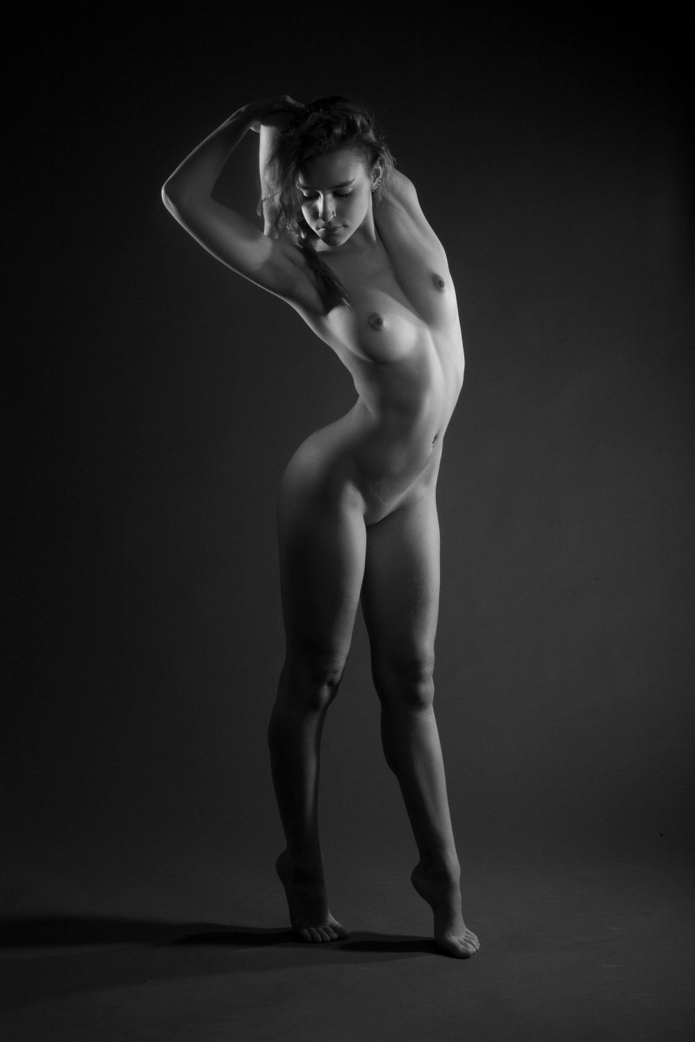 Full -length naked models