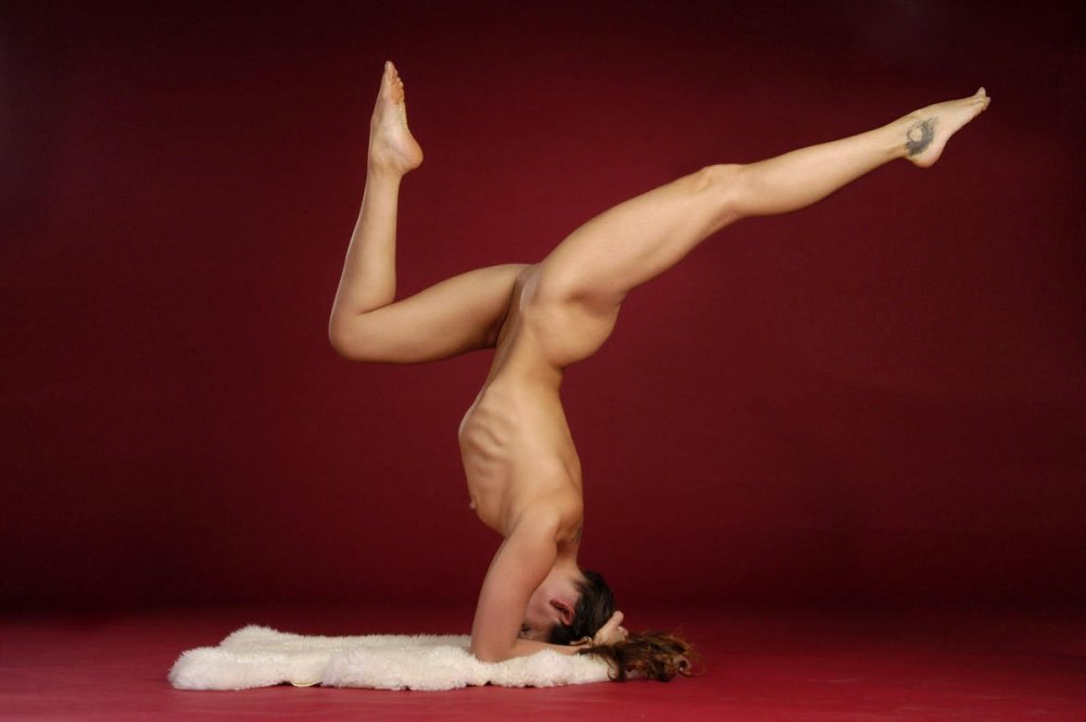 Naked flexible gymnasts
