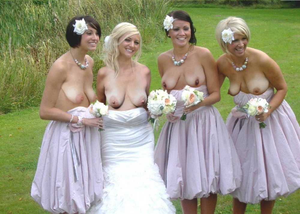 Nude bridesmaid girlfriends