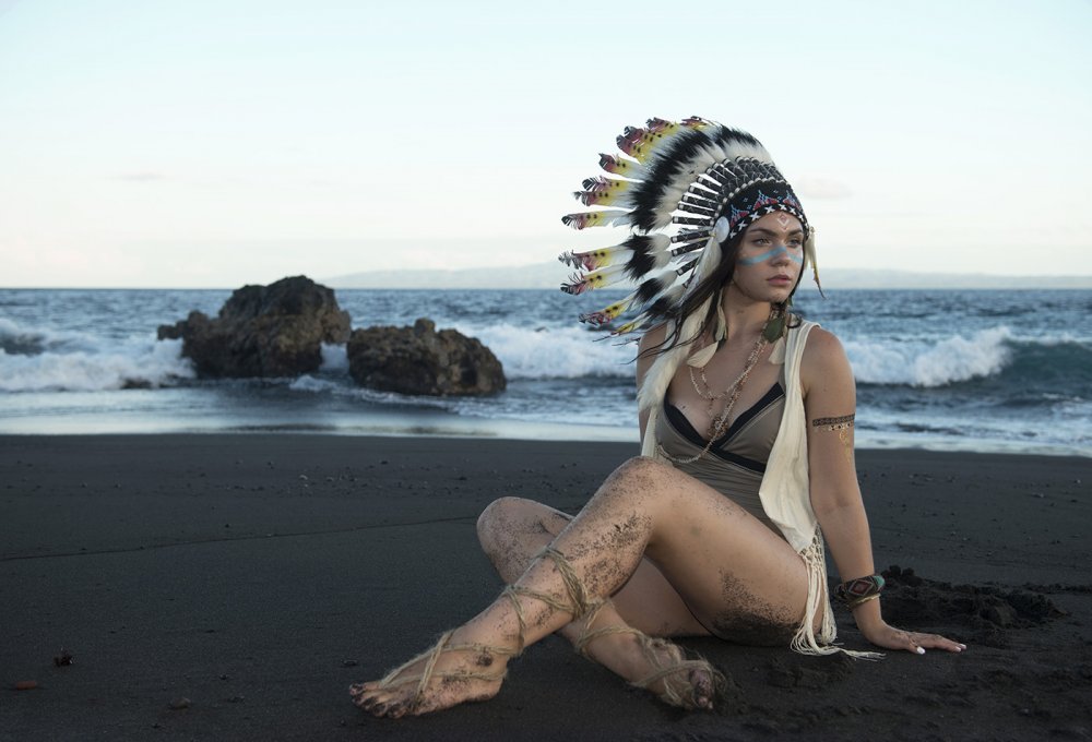 Indians on the beach