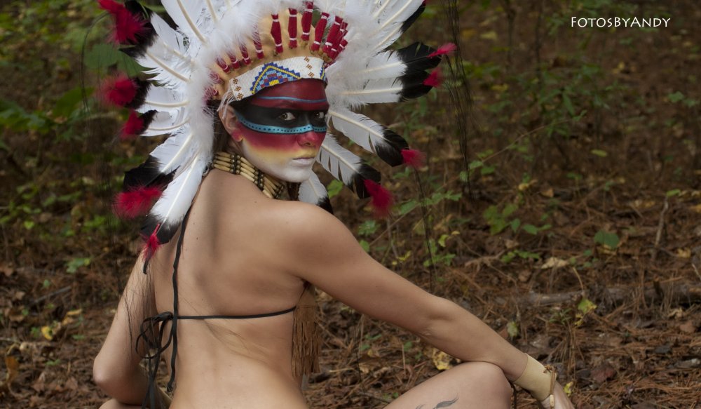 Indian woman naked from back