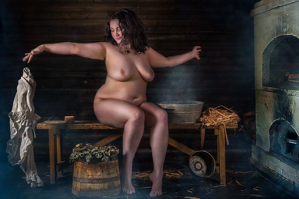 Bare fat rustic women
