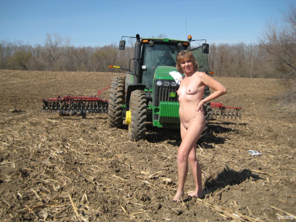Nude women in collective farm