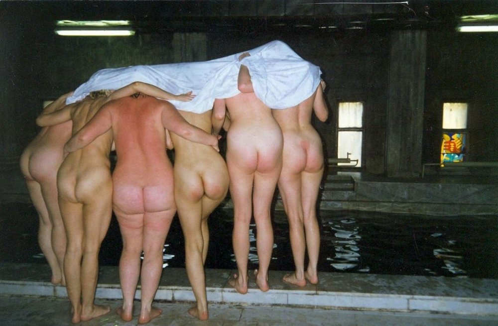 Bare women in abandoned houses