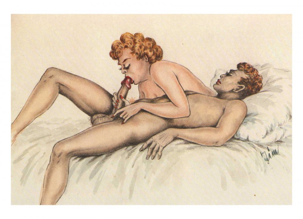 Erotic and pornographic drawings