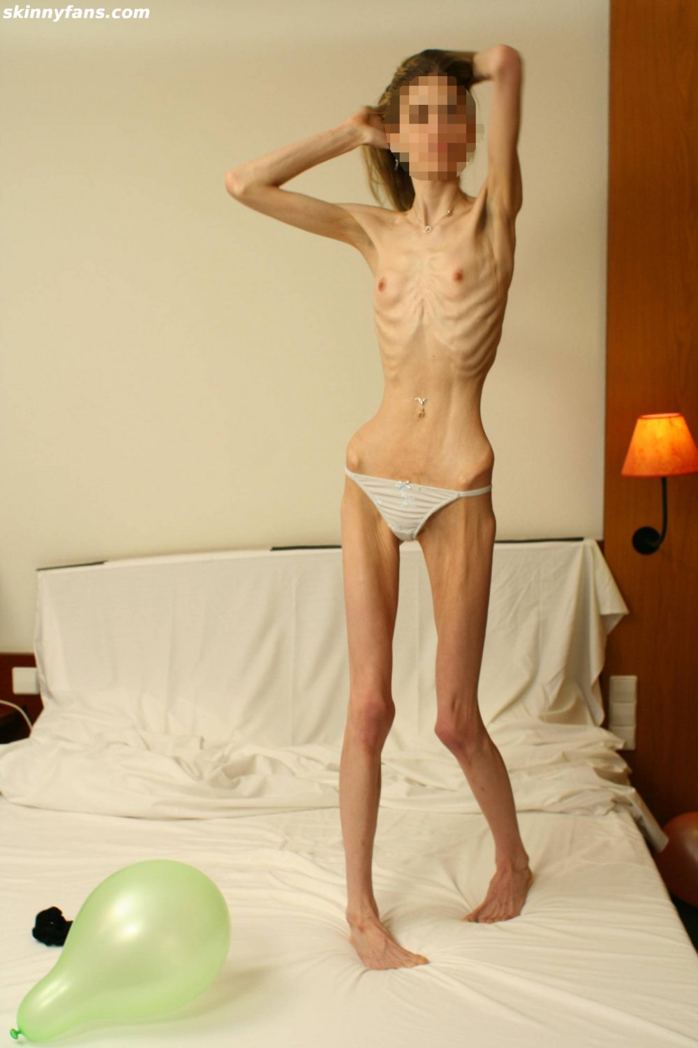 Very thin naked women