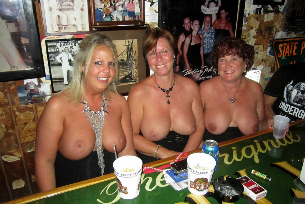 Mature party of naked boobs