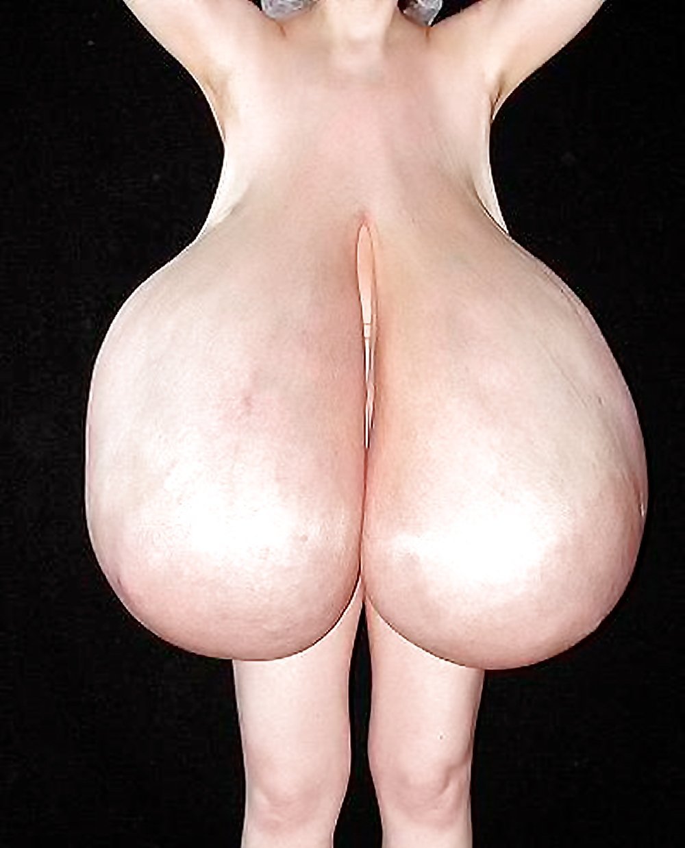 Huge tits on the knee
