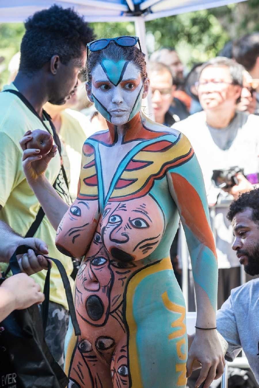 Body Painting Art Big Tits