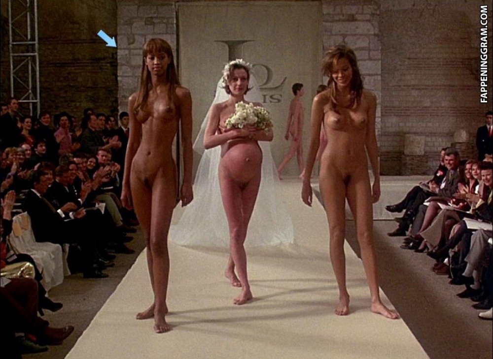 Evening dress on a naked body