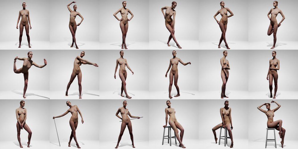 Unusual nude photo shoot
