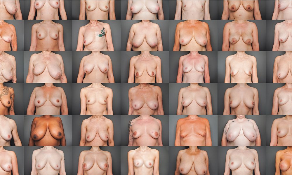 Women's breasts from different angles