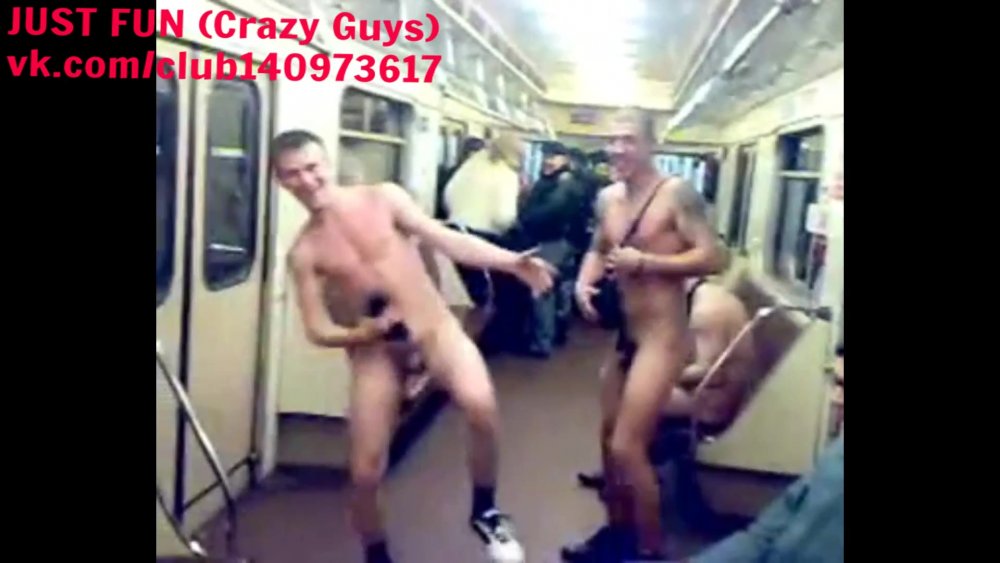 Girls without panties in train carriage