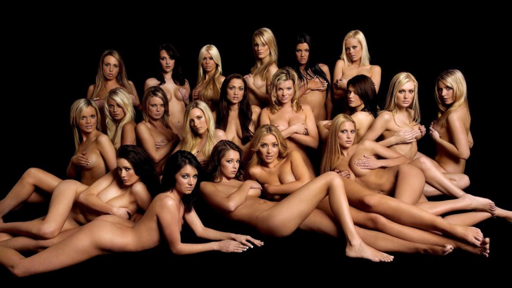 Many undressed girls
