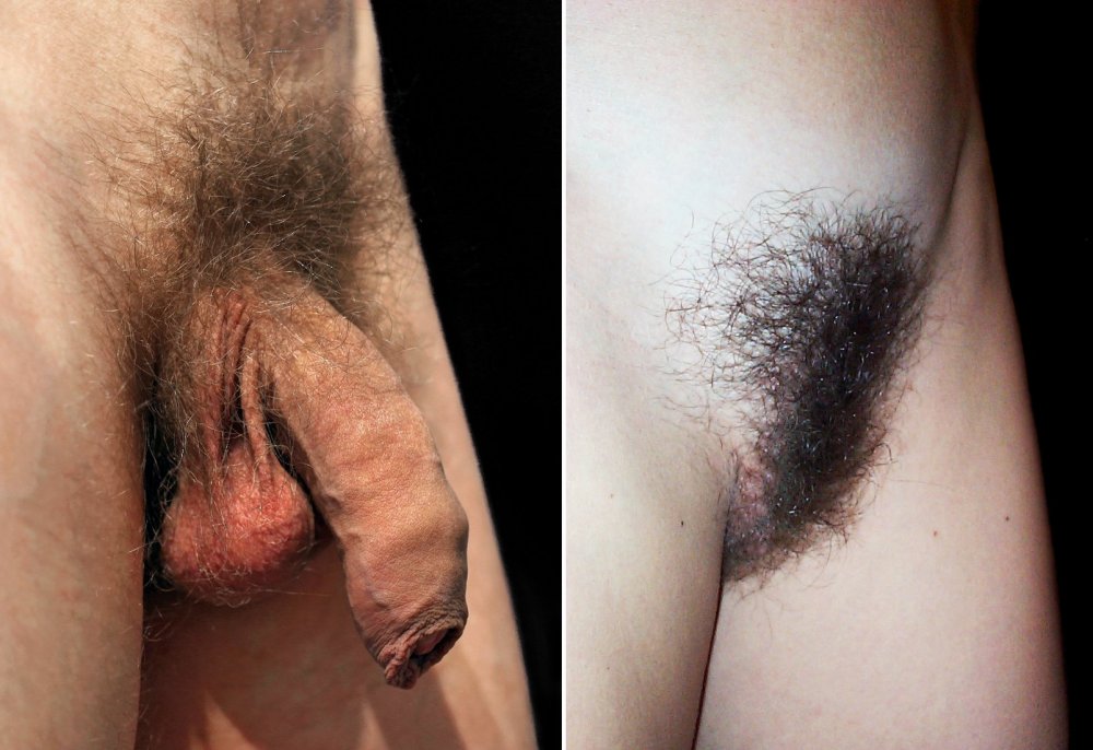 Hairy pubes in thong
