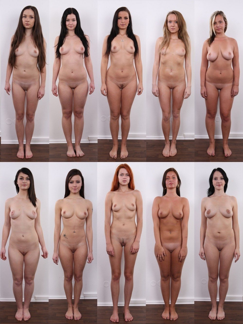 Naked women in full growth