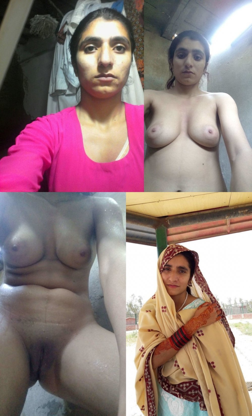 Naked Muslim in a scarf