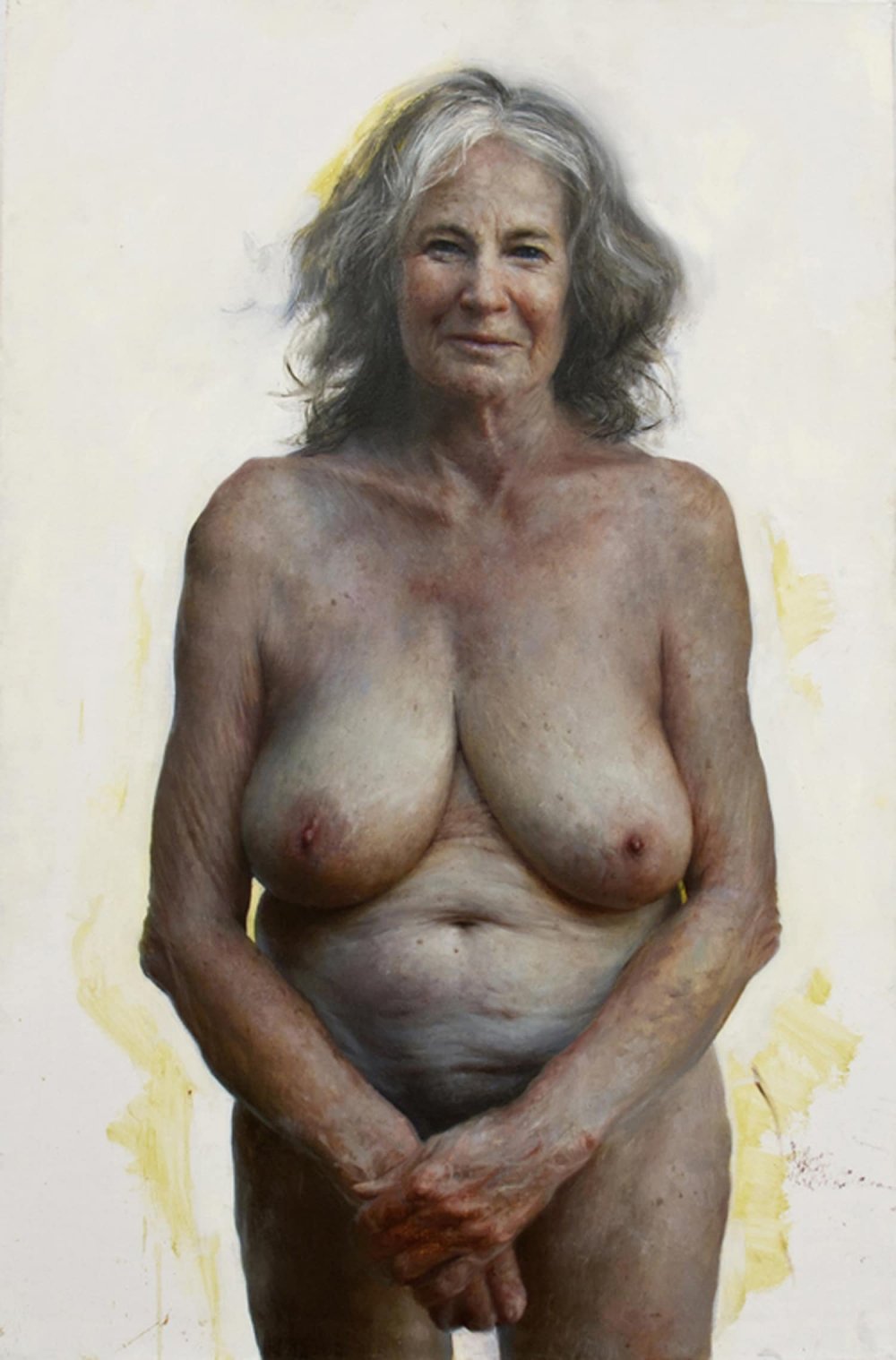 Naked elderly women
