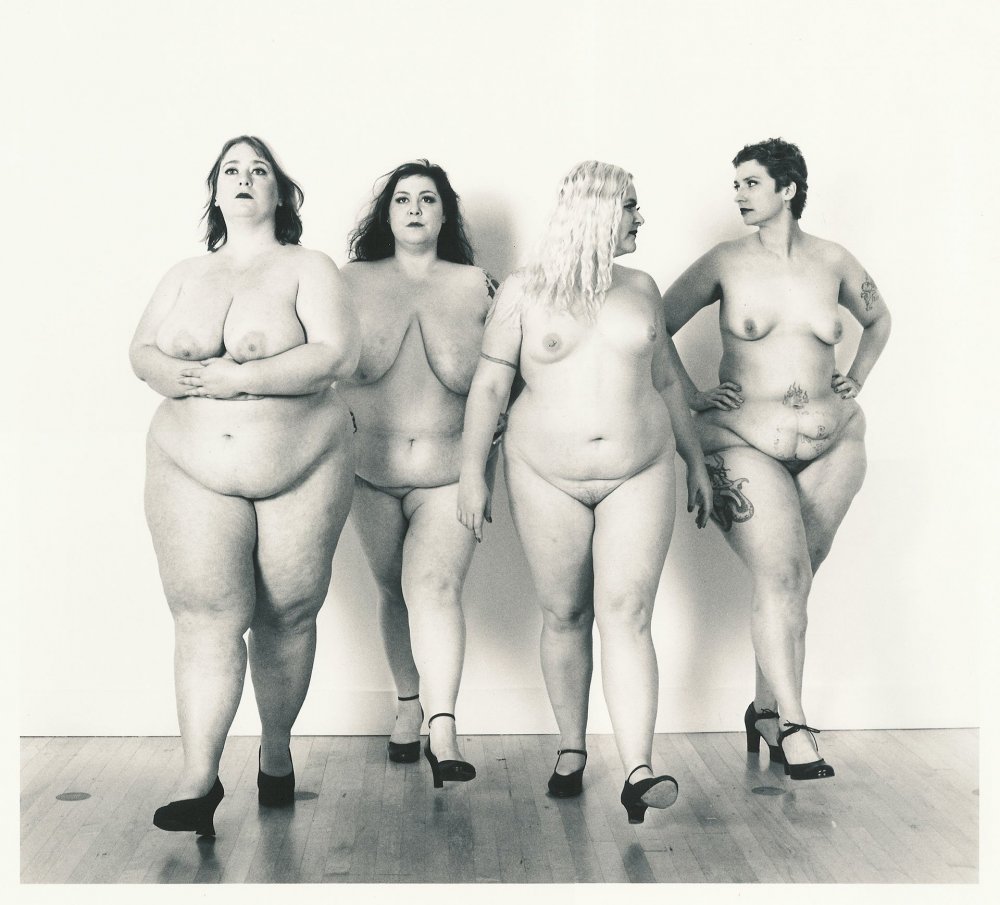 Many bare fat women