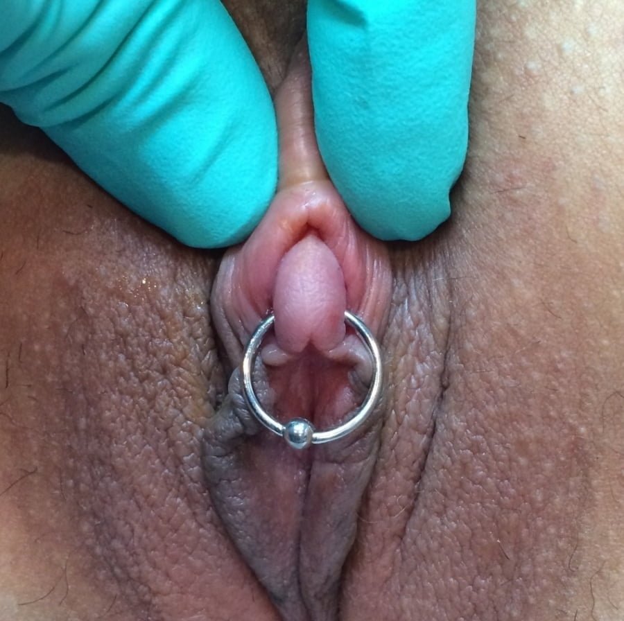 Piercing on the clitoris