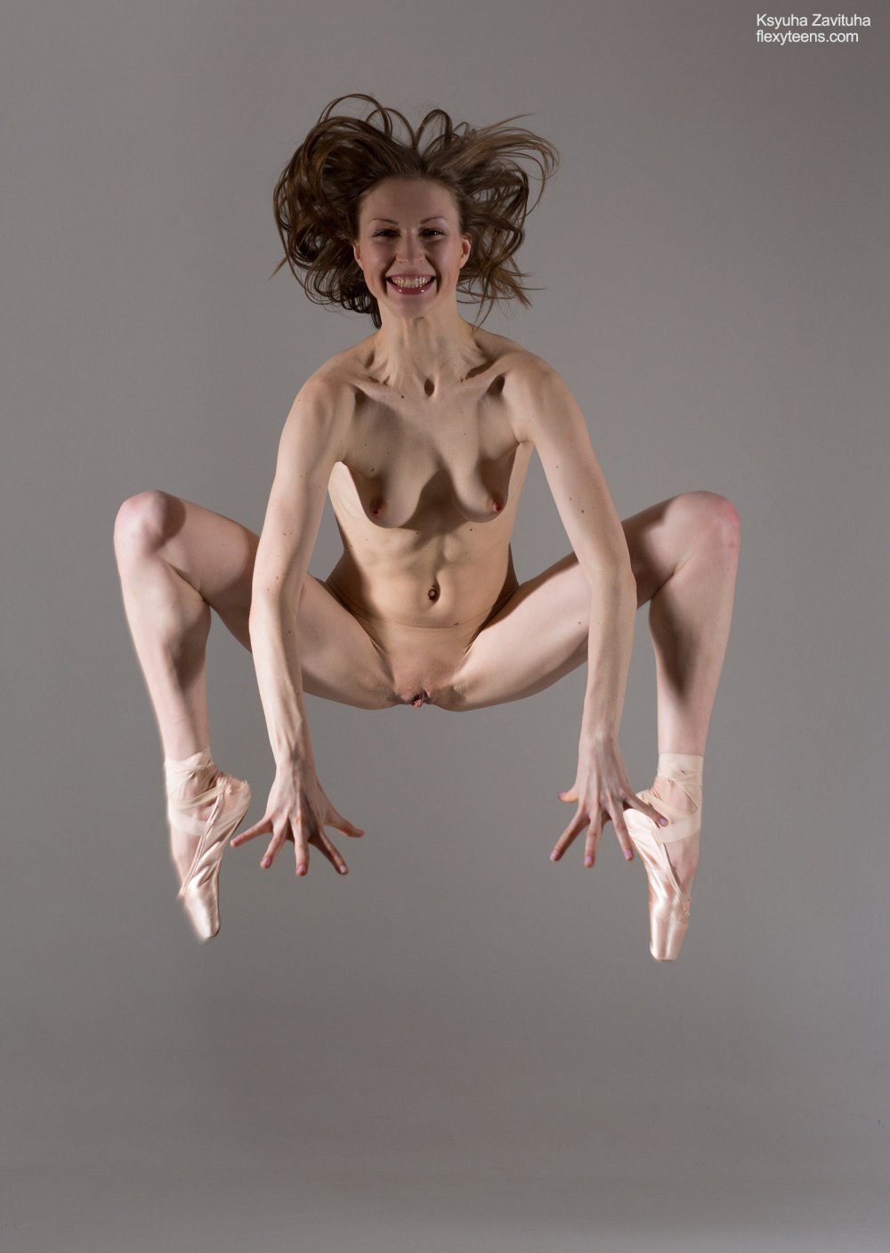 Naked are engaged in ballet