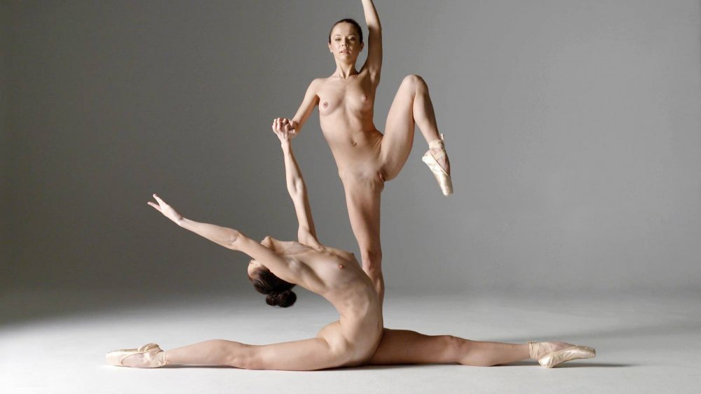 Beautiful naked gymnasts