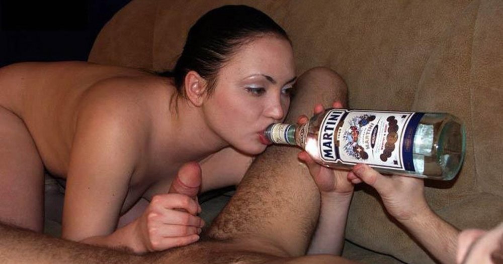 Naked faces of drunk women