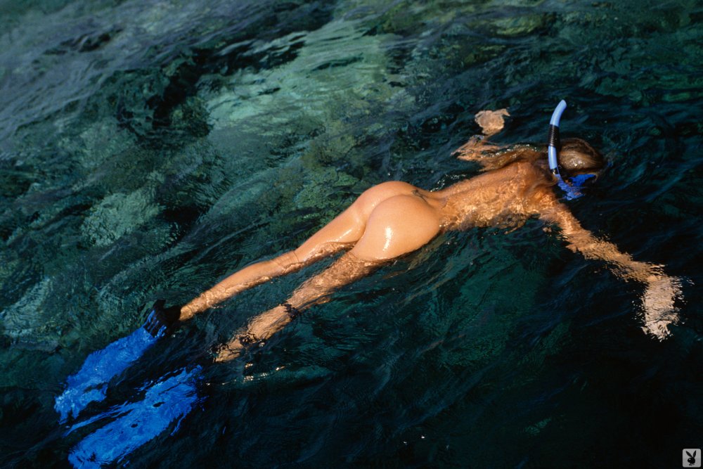 Underwater without a swimsuit