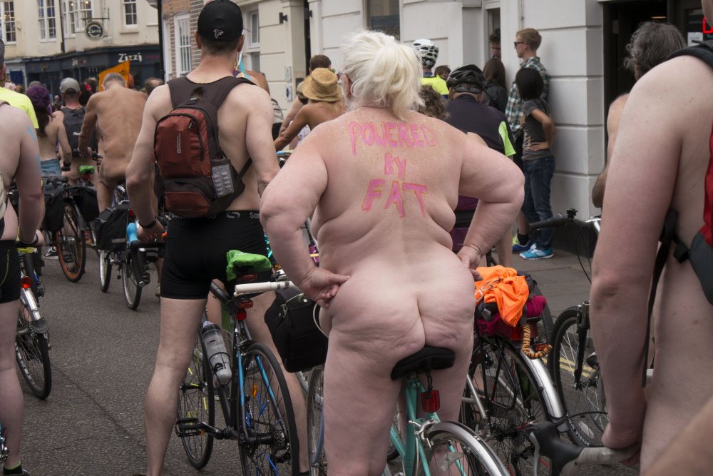 Sacha Alleyne World Naked Bike Ride - London 2015